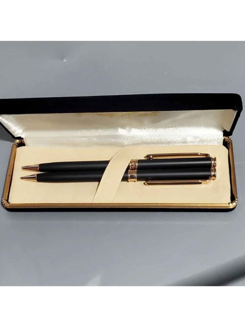 High Point Executive Series Black Matte Ballpoint Pen & Pencil Set